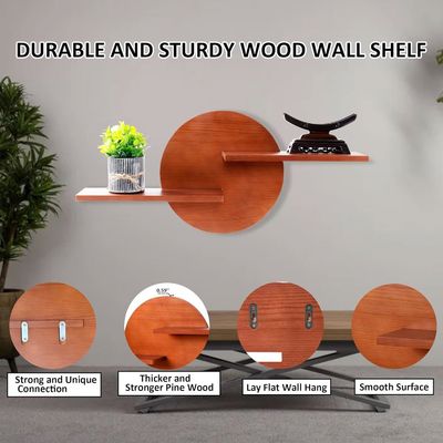 Non-folding Rack Round Decorative Display Wall Mount Shelf Hanging Shelves High Quantity