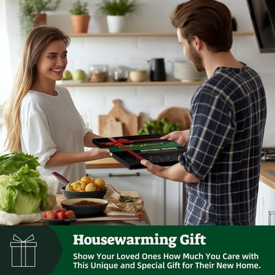Personalized Bamboo Cutting Board with Handle and Sustainable Oil-Preserving Function