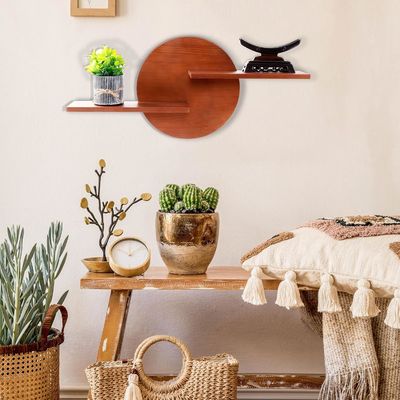 Non-folding Rack Round Decorative Display Wall Mount Shelf Hanging Shelves High Quantity