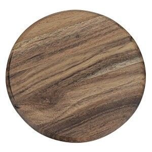 Sustainable 4-Piece Acacia Wood Coasters Set Customized for Tea Cups Water Absorbent