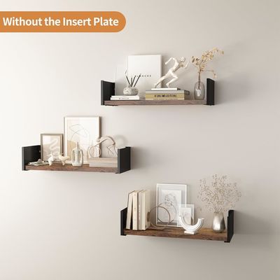 Non-folding Rack 202406 Rustic Decorative Wall Shelves for Living Room
