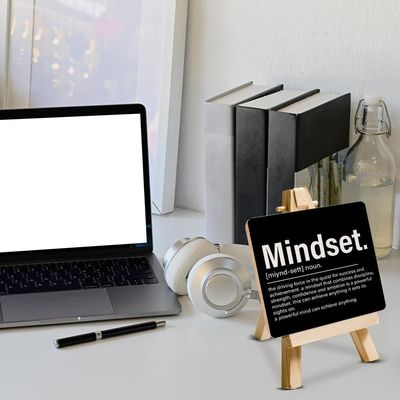 Varnished Home Decorations.Gifts Inspirational Motivational Wooden Sign for Office Desk