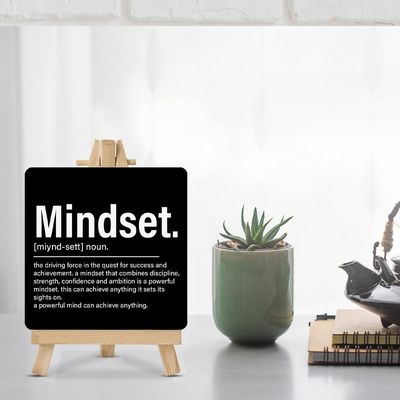 Varnished Home Decorations.Gifts Inspirational Motivational Wooden Sign for Office Desk