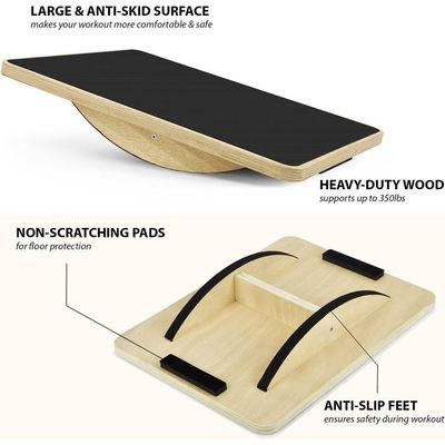 Custom Handle Wooden Slant Board for Professional Fitness in Europe Regional Feature