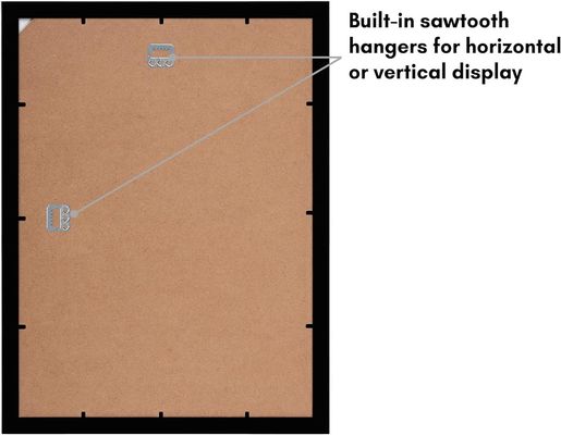 Wooden Custom Logo Size 12X16 8X12 Picture Frame With Mat and Shatter Resistant Glass