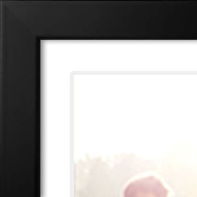8X24 4X6 Black Engineered Wood Photo Frame with Shatter-Resistant Glass Customized Logo