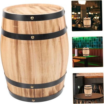 Wooden Whisky Wine Barrel Natural Wood Barrel Box for Honey Tofu