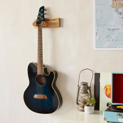 Wood Wall Mount Bracket Guitar Display Stand Personalised for Your Performance Space