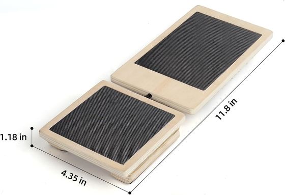ArtDecor Wood Wobble Non-Slip Board Single Foot Exerciser for Knee and Ankle Training