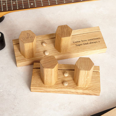 Wood Wall Mount Bracket Guitar Display Stand Personalised for Your Performance Space