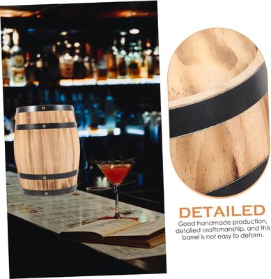 Wooden Whisky Wine Barrel Natural Wood Barrel Box for Honey Tofu