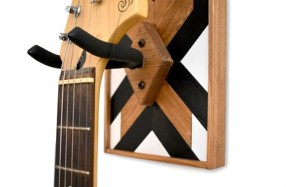 Guitar Wall Mount Hanger 202406 Burning Design Gifts for Musicians Customized Logo