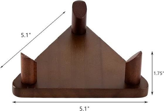 Solid Wood Custom Logo Ball Display Stand for Football Basketball Soccer Volleyball