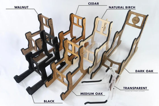 Non-Folding Rack 4 Guitar Stand Holder Quad Decker for Burning Finish Design Guitars