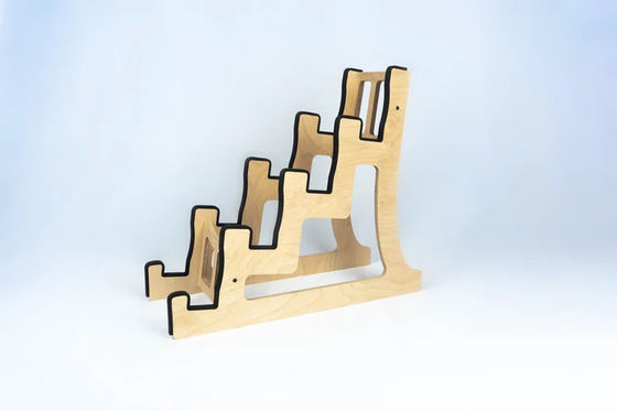 Non-Folding Rack 4 Guitar Stand Holder Quad Decker for Burning Finish Design Guitars