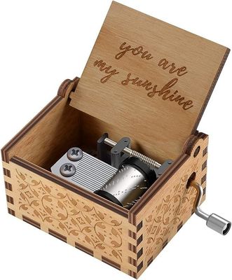 Gift Package Solid Wood Sunshine Music Boxes for Birthday Christmas Valentine's Day