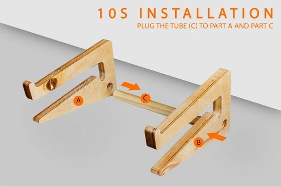 Acceptable OEM/ODM Wooden Laptop Stand for Mac Book Ergonomic Workspace Desk Accessory