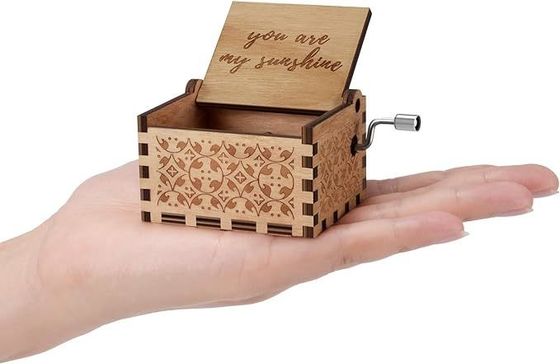 Gift Package Solid Wood Sunshine Music Boxes for Birthday Christmas Valentine's Day