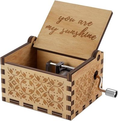 Gift Package Solid Wood Sunshine Music Boxes for Birthday Christmas Valentine's Day