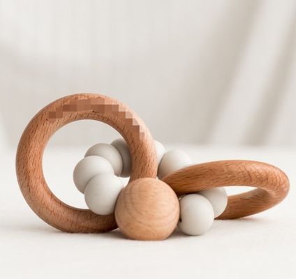 Custom Europe Regional Feature Wooden Chain with Wooden Balls Ideal Kid Toy