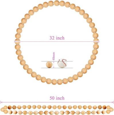 Handmade Natural Wooden Hula Weighted Exercise Hoop for Fitness 8.4 x 8.4 x 4.1cm
