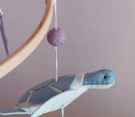 Sea Creature Baby Mobile Rotating Toy for Kids Ocean Mobile for Nursery Baby Shower Gift