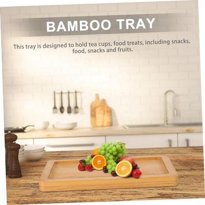 Living Room Decor Custom 4pcs Wooden Pallet Trays for Food Serve and Display Trays