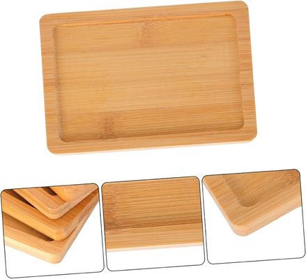 Living Room Decor Custom 4pcs Wooden Pallet Trays for Food Serve and Display Trays