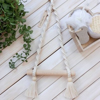 Custom Design Wooden Bar Toilet Paper Holder for Bathroom Space-Saving Essential