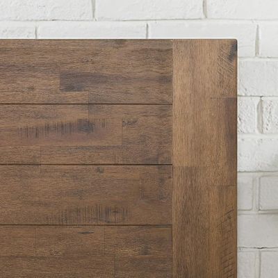 High Quantity Pine Wood Platform Bed Frame with Headboard and Wooden Slat Support