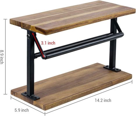 Upgrade Your Kitchen with This Solid Acacia Wood Paper Towel Holder and Top Display Shelf