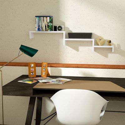 NO Folded Floating Shelves in Modern Stylish Design for Storing and Displaying Images