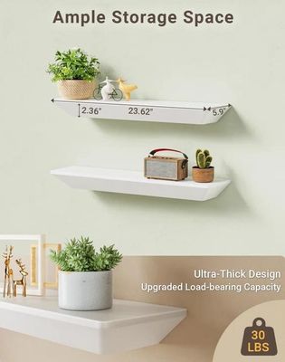 Y Mail Packing Modern Custom Logo Set Of 2 Wall Mounted Floating Shelves For Wall Decor