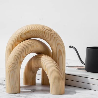 Europe Regional Feature Wooden Knot Chain Link Decor for Home Office Living Room Decorations