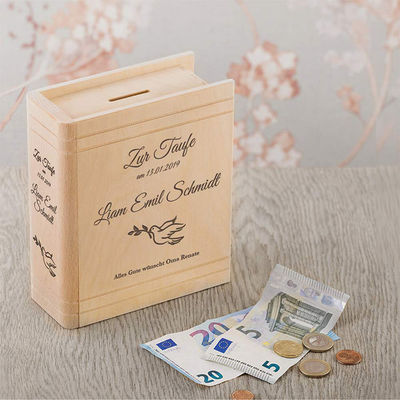 Save Money and the Environment with our Bamboo Wooden Cash Savings Challenge Box