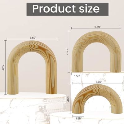 Europe Regional Feature Wooden Knot Chain Link Decor for Home Office Living Room Decorations