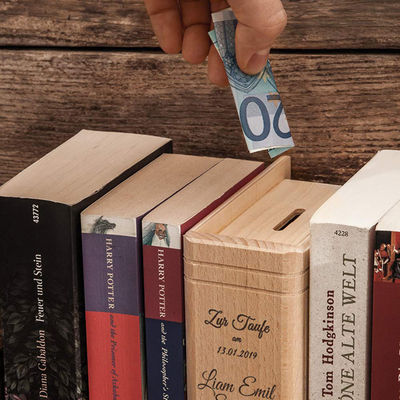 Save Money and the Environment with our Bamboo Wooden Cash Savings Challenge Box
