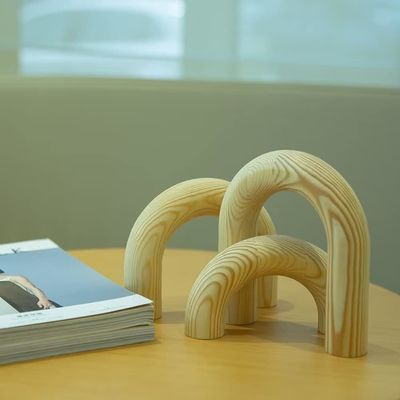 Europe Regional Feature Wooden Knot Chain Link Decor for Home Office Living Room Decorations