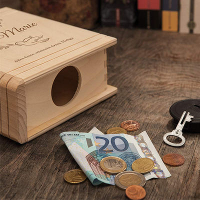 Save Money and the Environment with our Bamboo Wooden Cash Savings Challenge Box