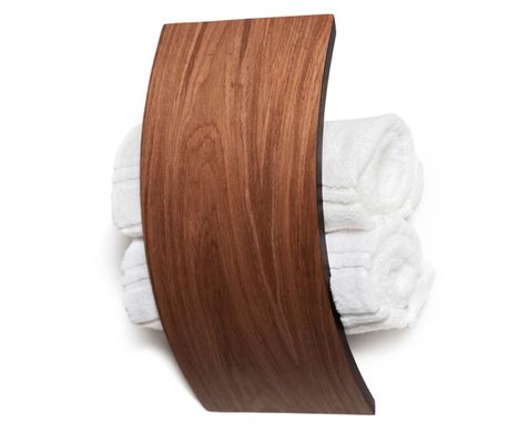 Functional Design Wooden Towel Shelf with Customized Logo and Multifunctional Design