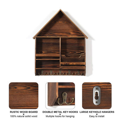 Upgrade Your Entryway Decor with Our BAMBOO Wall Mount Key and Mail Holder 41x13.5x2cm