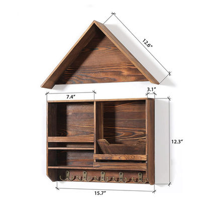 Upgrade Your Entryway Decor with Our BAMBOO Wall Mount Key and Mail Holder 41x13.5x2cm