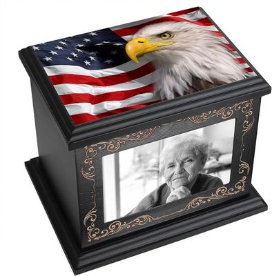 Unique Photo Frame Cremation Urns for Human Ashes Printing Silk-screen Printing
