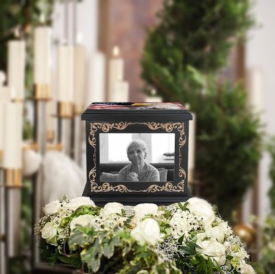 Unique Photo Frame Cremation Urns for Human Ashes Printing Silk-screen Printing