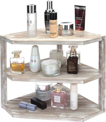 Wooden Kitchen Counter Corner Rack 3 Layer Storage Organizer for Cooking Supplies