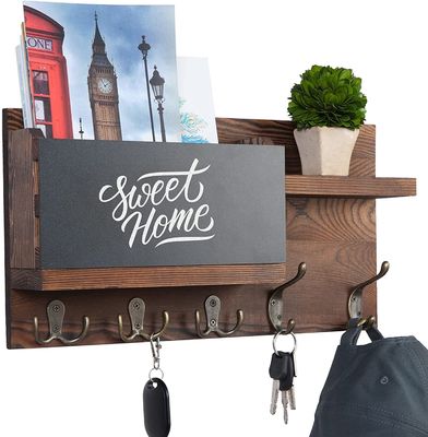 Black Modern Decoration Wooden Square Cube Floating Wall Shelf with Customized Logo