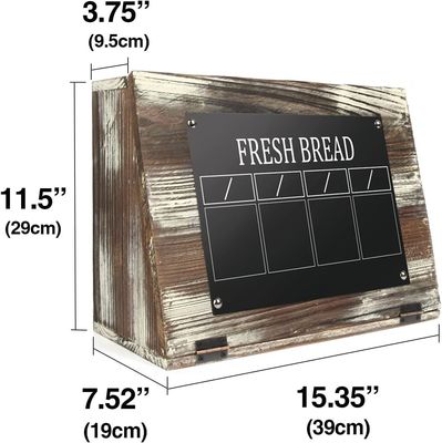 Handmade Table Organizer for Bread Wooden Plain Color or as Your Color Household Items