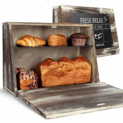 Handmade Table Organizer for Bread Wooden Plain Color or as Your Color Household Items