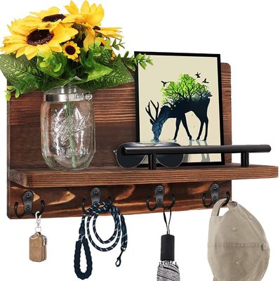 As your request Kitchen Corner Organizer Wall Mounted Type Rustic Wood Bracket Heavy Duty