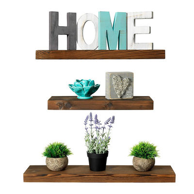 Wooden Wall Crystal Shelves Storage Holders Racks for Displaying Wine and Plants